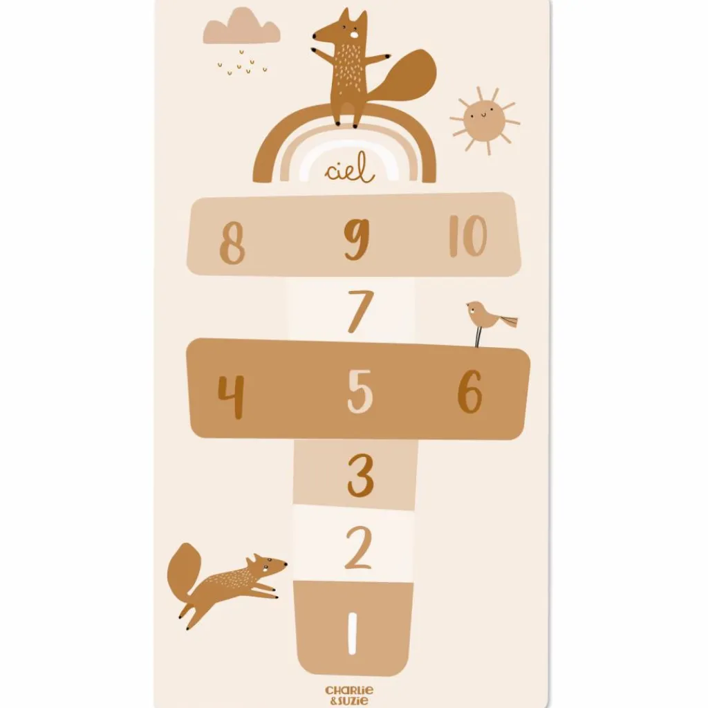 Charlie et Suzie Tapis de jeu Marelle Edgar le renard