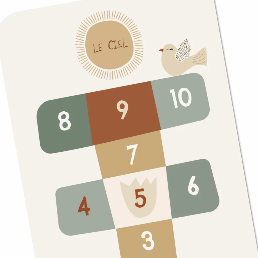 Charlie et Suzie Tapis de jeu marelle Lili Rose