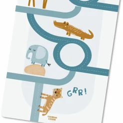 Charlie et Suzie Tapis de jeu nomade Routes Isidore