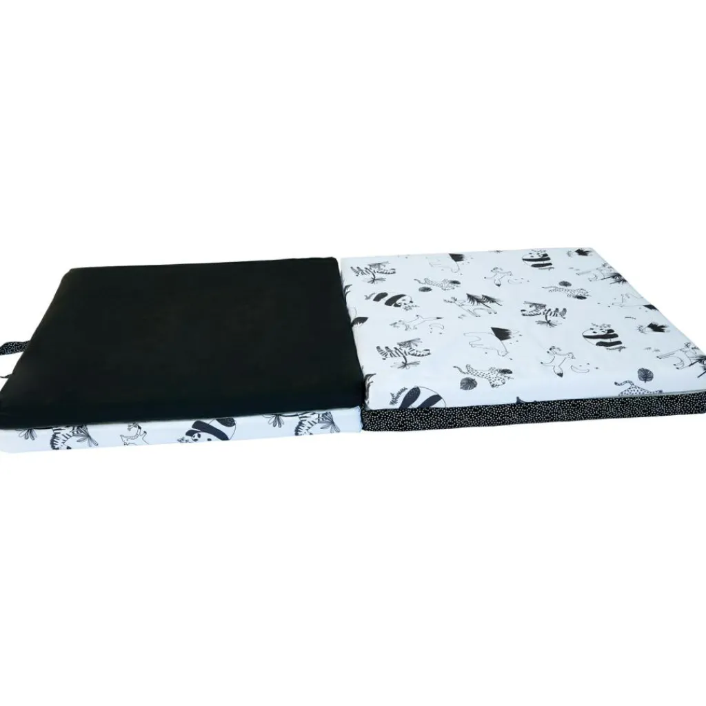 Candide Tapis de jeu pliable 3 en 1 Black & white experience