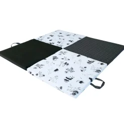 Candide Tapis de jeu pliable 3 en 1 Black & white experience