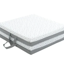 Candide Tapis de jeu pliable 3 en 1 gris étoile