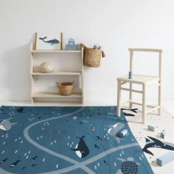 Hot Tapis de jeu rectangulaire Deep Blue (123 x 180 cm) Tapis