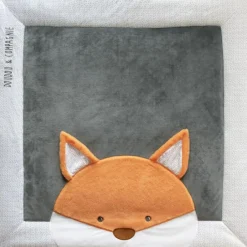 Doudou et Compagnie Tapis de jeu Tapidou renard (100 x 100 cm)
