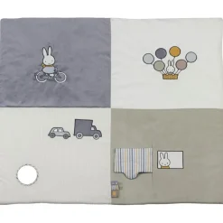 Pioupiou et Merveilles Tapis de parc Miffy fluffy bleu (80 x 100 cm)