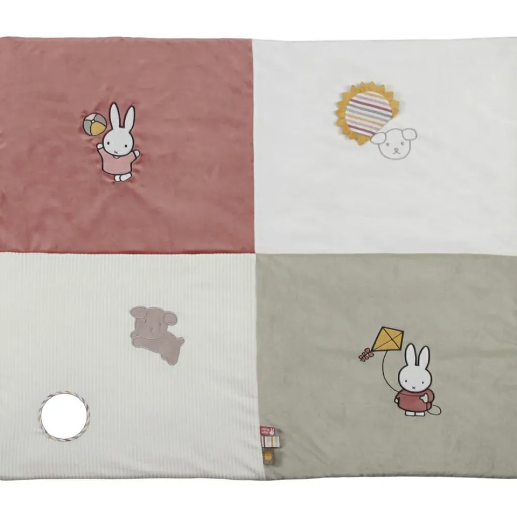 Pioupiou et Merveilles Tapis de parc Miffy fluffy rose (80 x 100 cm)