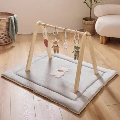 Noukie's Tapis de parc réversible gaze de coton bio Fluffy (75 x 95 cm)