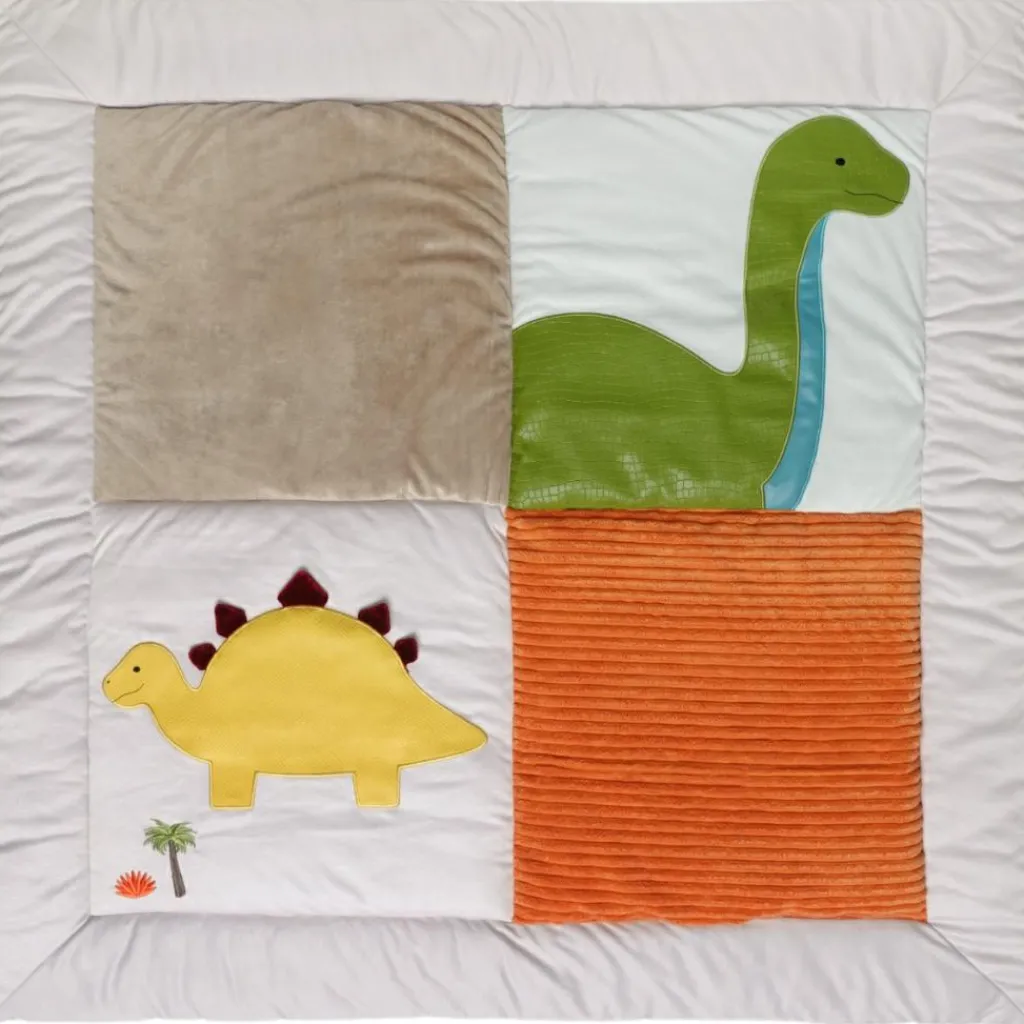 Little Big Friends Tapis de parc réversible Les Amis Dinos