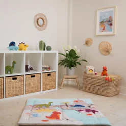 Little Big Friends Tapis de parc réversible Les Amis Dinos