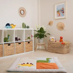 Little Big Friends Tapis de parc réversible Les Amis Dinos