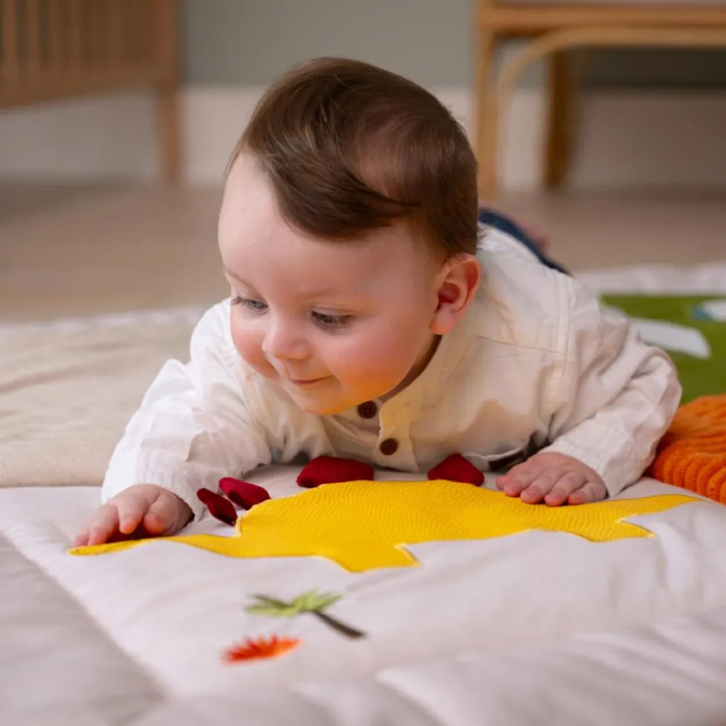 Little Big Friends Tapis de parc réversible Les Amis Dinos