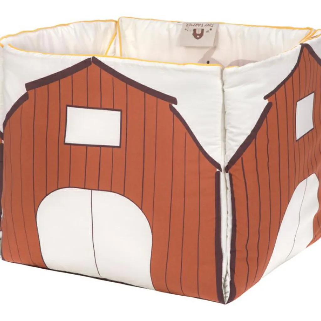 Lässig Tapis d´éveil 2 en 1 en coton bio Tiny Farmer (120 x 120 cm)