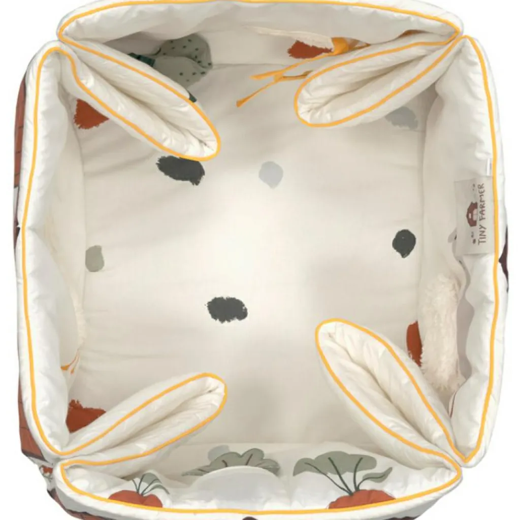 Lässig Tapis d´éveil 2 en 1 en coton bio Tiny Farmer (120 x 120 cm)