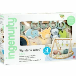 Sale Tapis d'éveil avec arche en bois Tanner Tapis D'Éveil