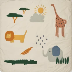 Liewood Tapis d'éveil Glenn Safari Sandy Mix (110 x 110 cm)
