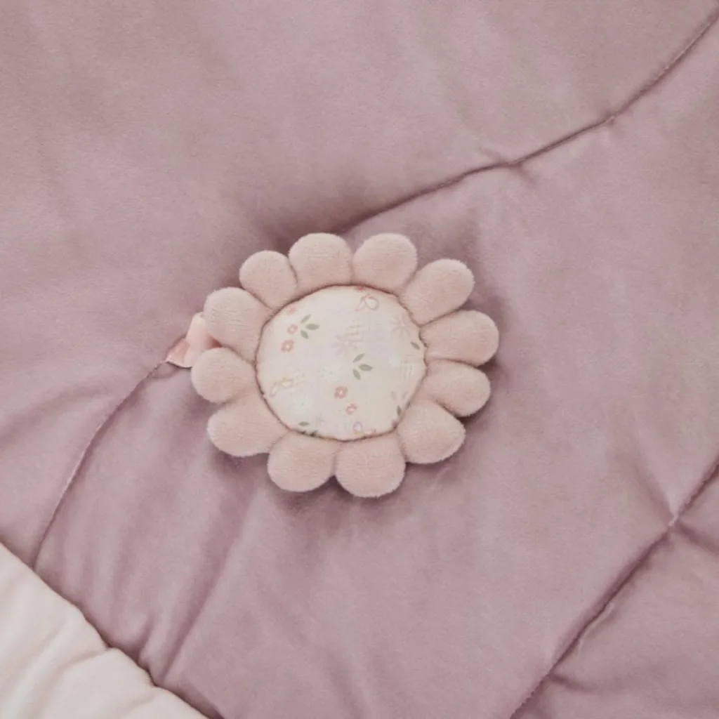 Combelle Tapis d'éveil ouatiné soft boa avec arche de jeux rose