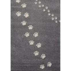 Online Tapis Empreintes gris foncé (80 x 150 cm) Tapis