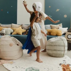 Clearance Tapis en coton lavable InterstellarJourney (140 Ø cm) Tapis