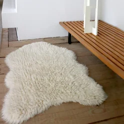 Discount Tapis en laine Woolly Sheep blanc (110 x 75 cm) Tapis