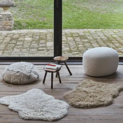 Discount Tapis en laine Woolly Sheep blanc (110 x 75 cm) Tapis