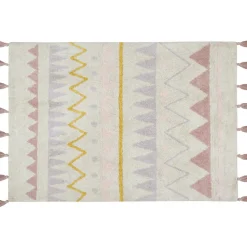 Hot Tapis lavable azteca naturel vintage nude (120 x 160 cm) Tapis