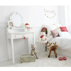 Lorena Canals Tapis lavable biscuit beige à pois (120 x 160 cm)