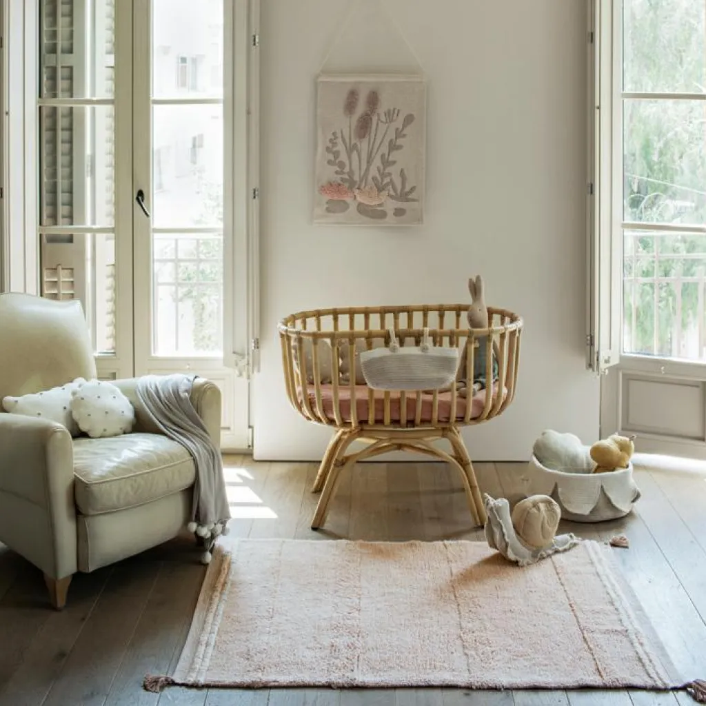 Lorena Canals Tapis lavable Bloom Rose (90 x 130 cm)