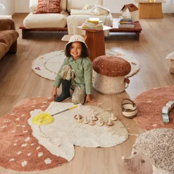 Lorena Canals Tapis lavable Bolet (120 x 120 cm)