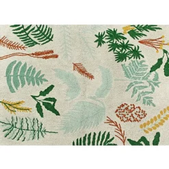 Lorena Canals Tapis lavable Botanic Plants sur fond écru (140 x 200 cm)