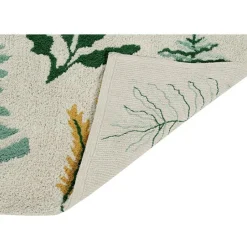 Lorena Canals Tapis lavable Botanic Plants sur fond écru (140 x 200 cm)