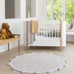 Hot Tapis lavable Bubbly Light gris (120 cm) Tapis