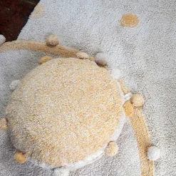 Lorena Canals Tapis lavable Bubbly natural miel (120 cm)