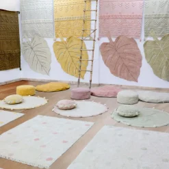 Lorena Canals Tapis lavable Bubbly natural miel (120 cm)