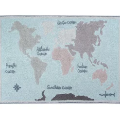 Online Tapis lavable carte du monde (140 x 200 cm) Tapis