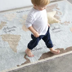 Online Tapis lavable carte du monde (140 x 200 cm) Tapis