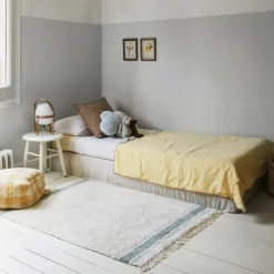 Lorena Canals Tapis lavable Gastronome bleu vintage (90 x 130 cm)