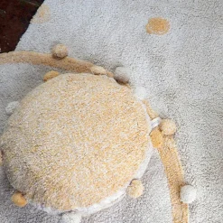 Lorena Canals Tapis lavable Hippy Dots natural miel (120 x 160 cm)