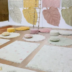 Lorena Canals Tapis lavable Hippy Dots natural miel (120 x 160 cm)