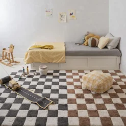 Lorena Canals Tapis lavable Kitchen Tiles gris foncé (120 x 160 cm)