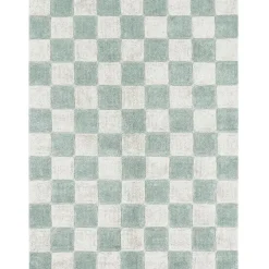 Best Tapis lavable Kitchen Tiles bleu-vert (120 x 160 cm) Tapis