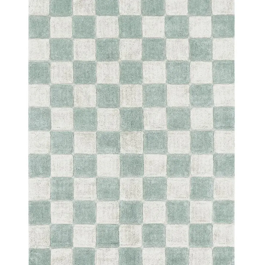 Best Tapis lavable Kitchen Tiles bleu-vert (120 x 160 cm) Tapis