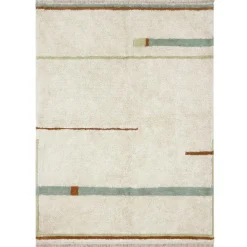 Sale Tapis lavable Lanes vintage blue (140 x 200 cm) Tapis