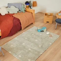 Tapis lavable Mini Dot Blue Sage (100 x 150 cm) Tapis