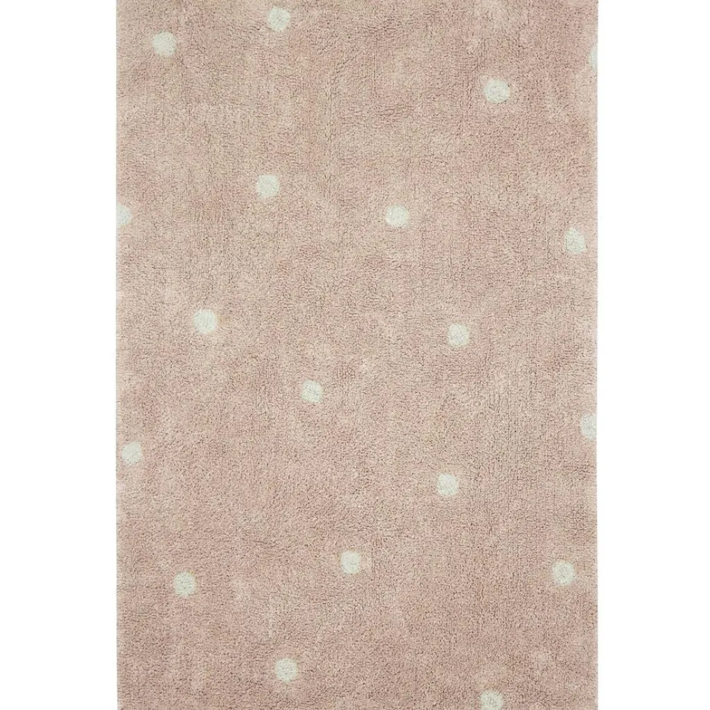 Lorena Canals Tapis lavable Mini Dot Rose (100 x 150 cm)