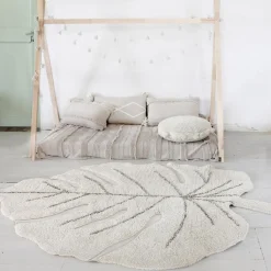 Clearance Tapis lavable Monstera natural (120 x 180 cm) Tapis