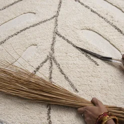 Clearance Tapis lavable Monstera natural (120 x 180 cm) Tapis