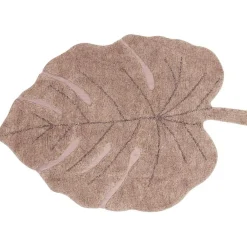 Hot Tapis lavable Monstera Vintage Nude (180 x 120 cm) Tapis