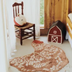 New Tapis lavable Poulet (100 cm) Tapis