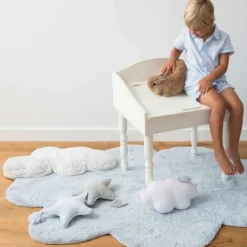 Discount Tapis lavable Puffy Dream bleu (110 x 170 cm) Tapis