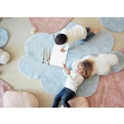 Discount Tapis lavable Puffy Dream bleu (110 x 170 cm) Tapis